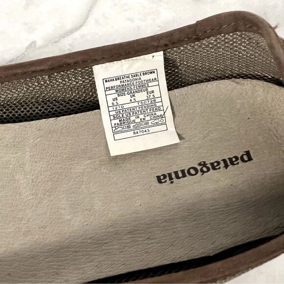 Patagonia Maha Breathe Flats Women’s US 6.5 Sable Brown Slip-On Eco Shoes - Picture 7 of 7